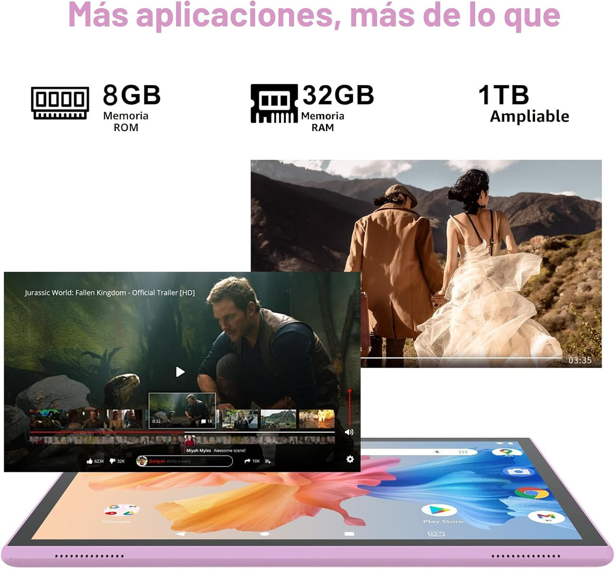 Tableta Android de 10 pulgadas con estuche pantalla Stylus Android...