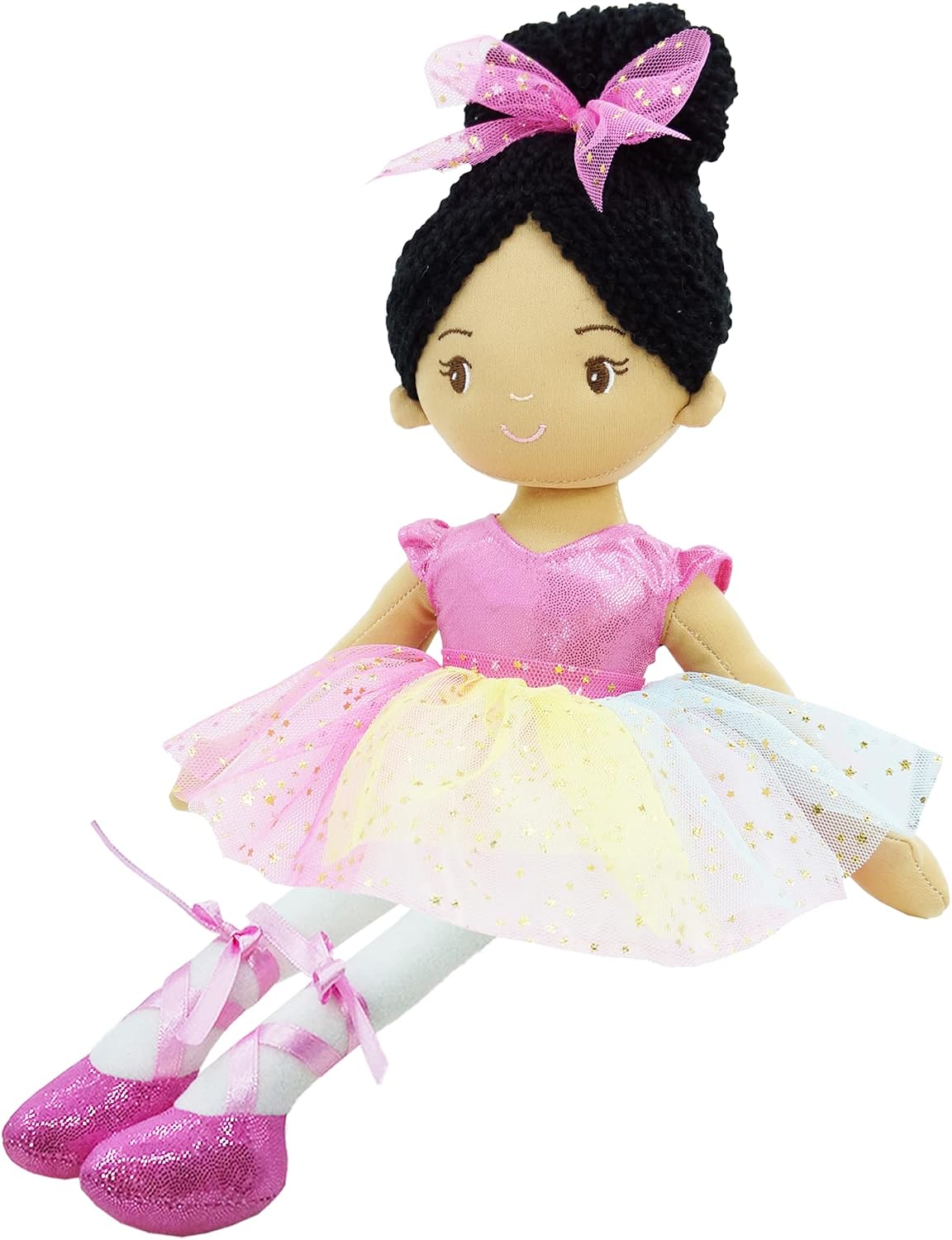 June Garden Princesa Stella de bailarina de 16 pulgadas, muñeca sua...