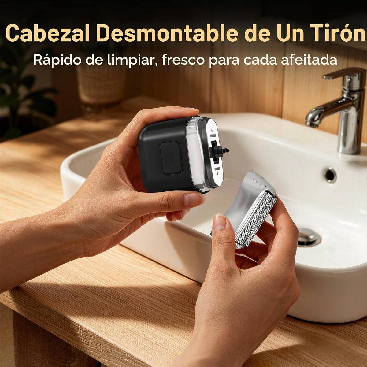 YOXSPD Afeitadora eléctrica de lámina para hombres, mini maquinilla...