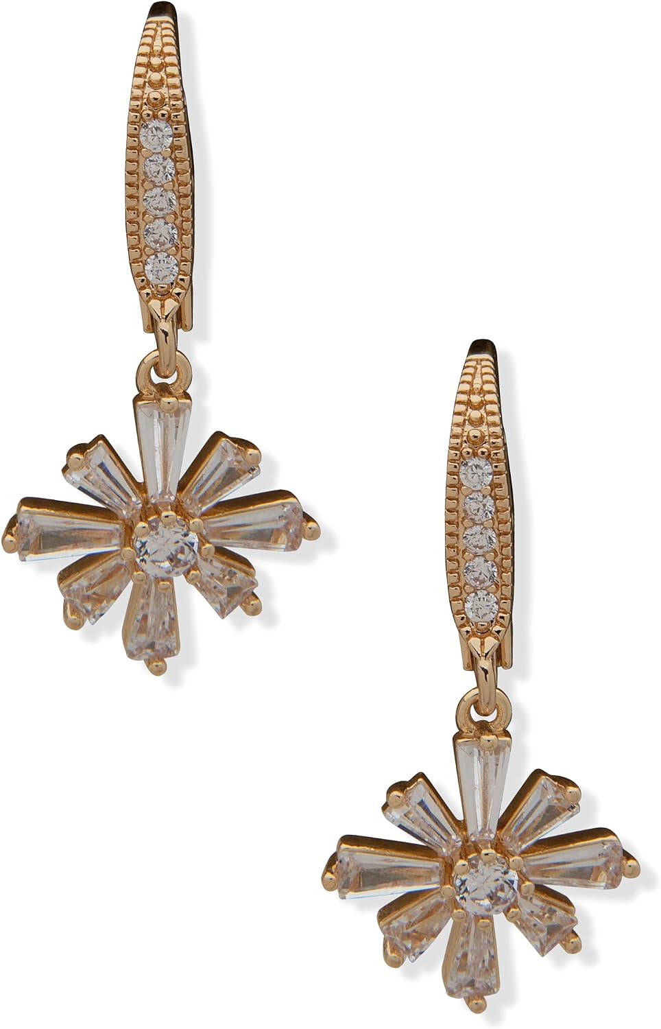 Anne Klein Pendientes de cristal para mujer, joyería de moda llamat...
