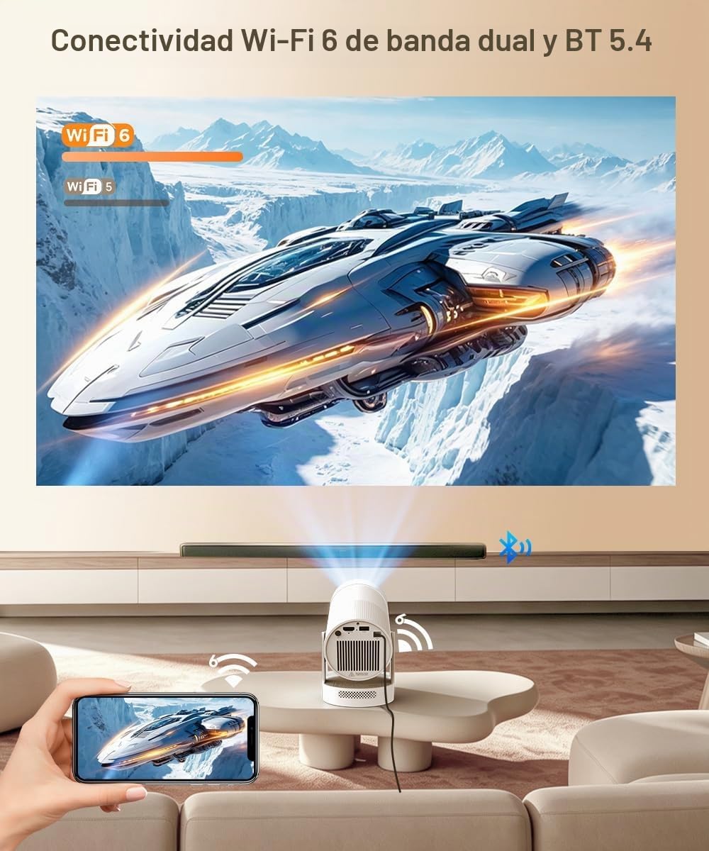Magcubic Mini proyector con WiFi 6 y Bluetooth 5.4【Enfoque eléctric...