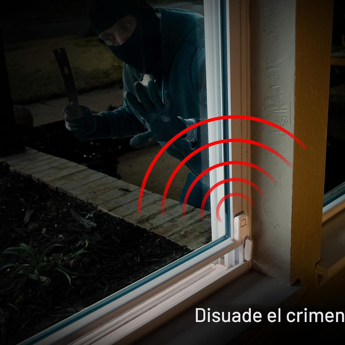 UltraPro Alarma de seguridad personal para ventanas y puertas, paqu...