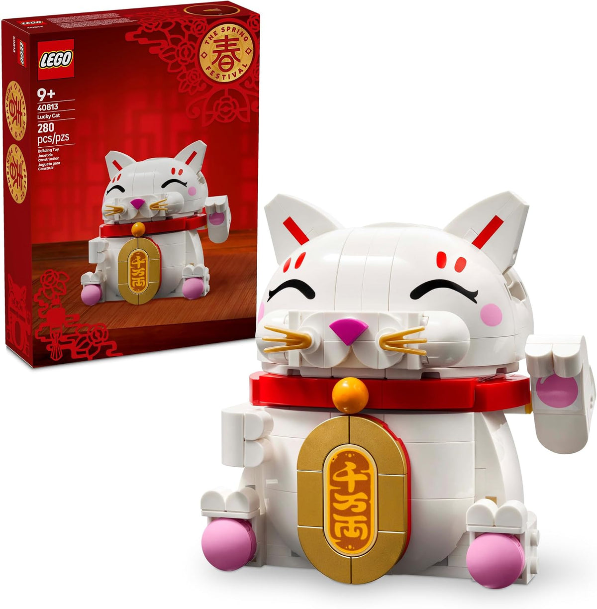 LEGO Lucky Cat 40813 | Juguetes de construcción para niñas y niños,...