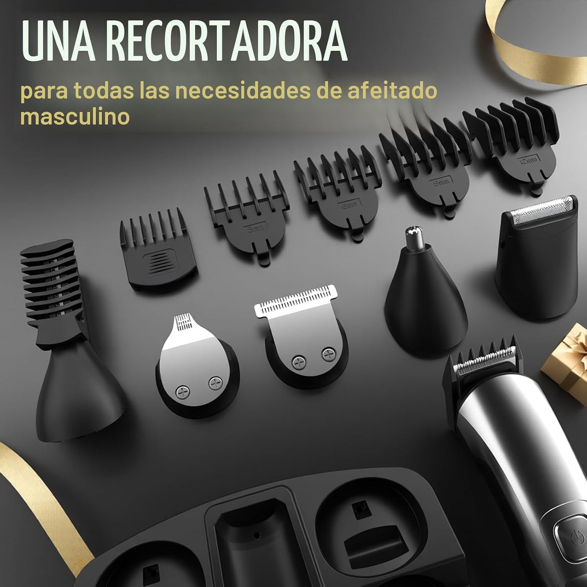 Ufree - Cortadora de barba para hombres, maquinilla de afeitar eléc...