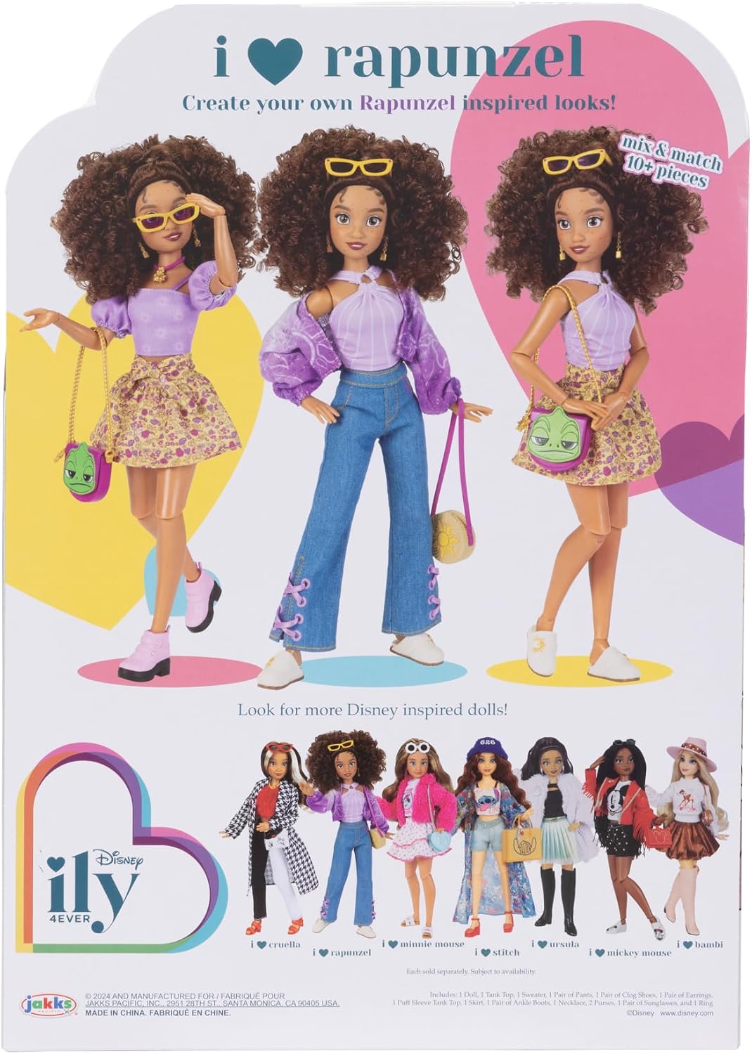 Disney ily 4EVER - Muñecas Rapunzel de 11.5 pulgadas de alto con 13...