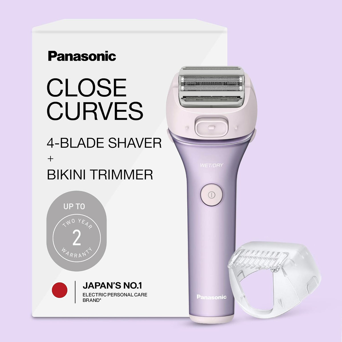 Panasonic Recortadora de bikini para mujer, maquinilla de afeitar e...