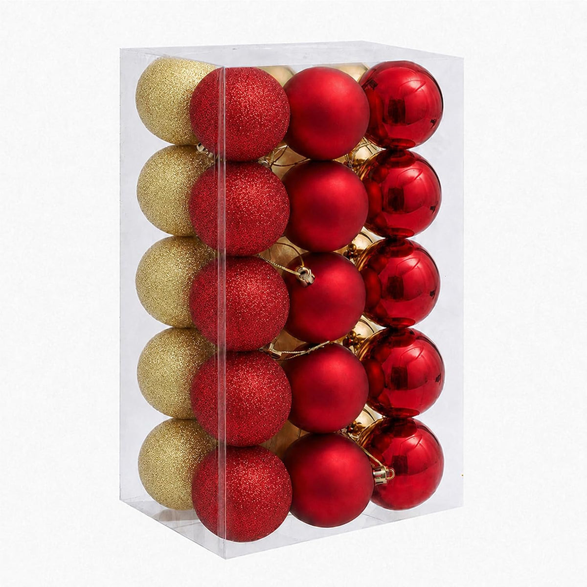 Adornos de bola de Navidad de 30 quilates, decoración de árbol de N...