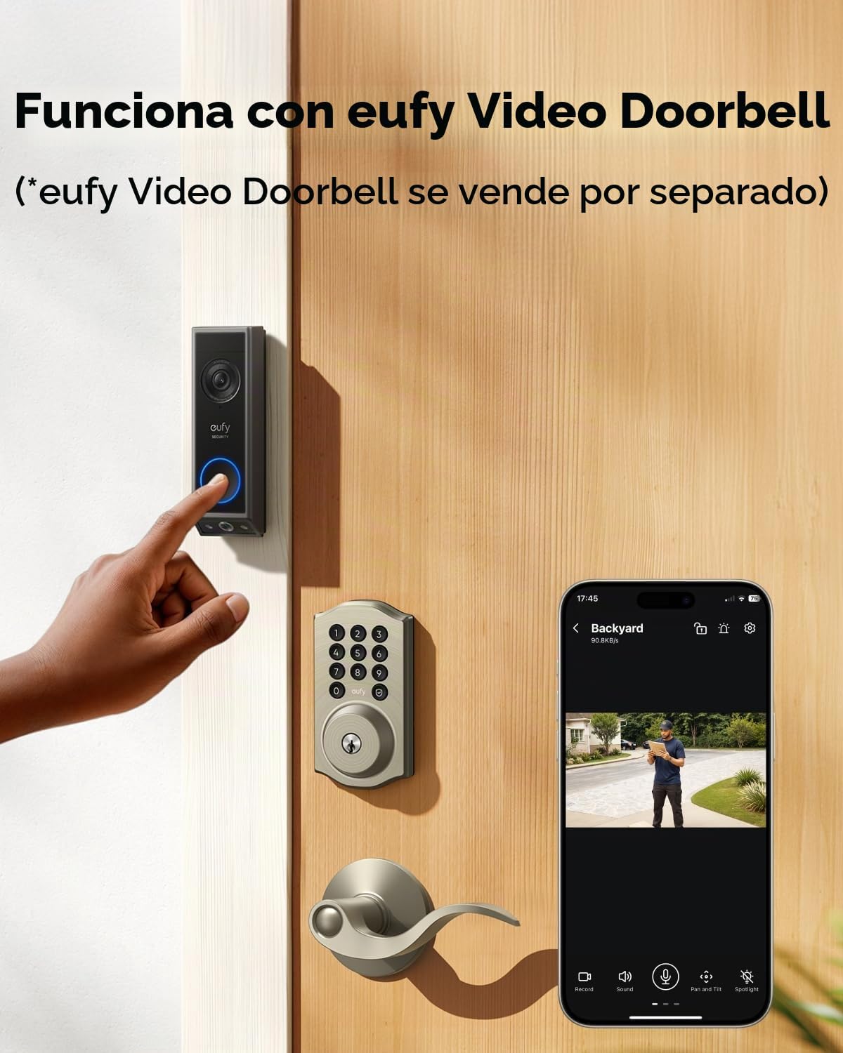 eufy Security Smart Lock C30, cerradura de puerta de entrada sin ll...