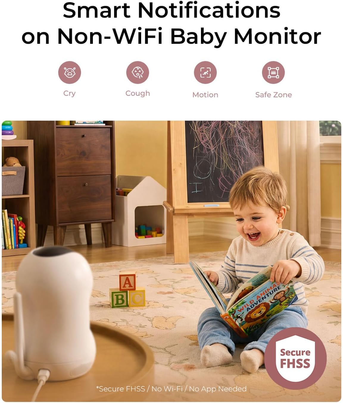 Momcozy BM03 Unidad de cámara de monitor de bebé de video mejorada...