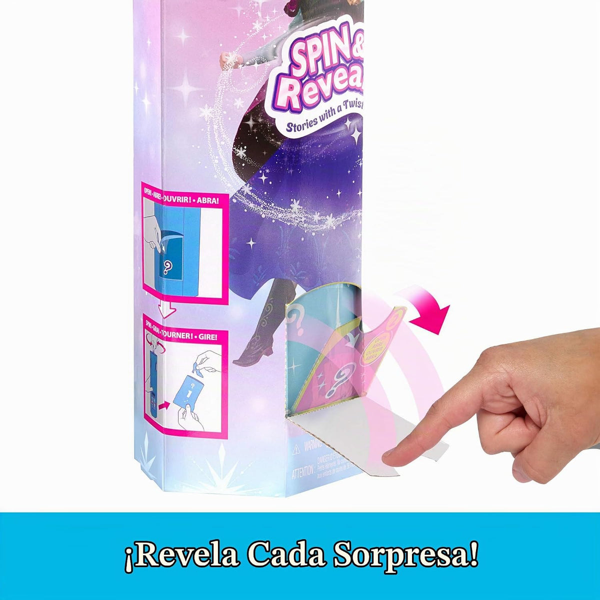 Mattel Disney Frozen Anna - Juego de muñecas de moda, gira y revela...