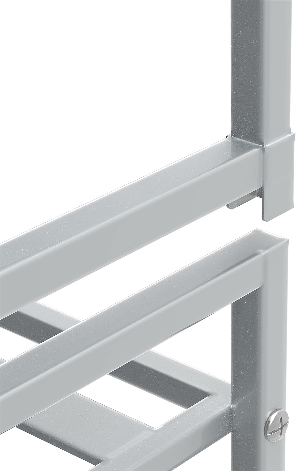 Simple Houseware Zapatero apilable con panel de metal de 3 niveles...