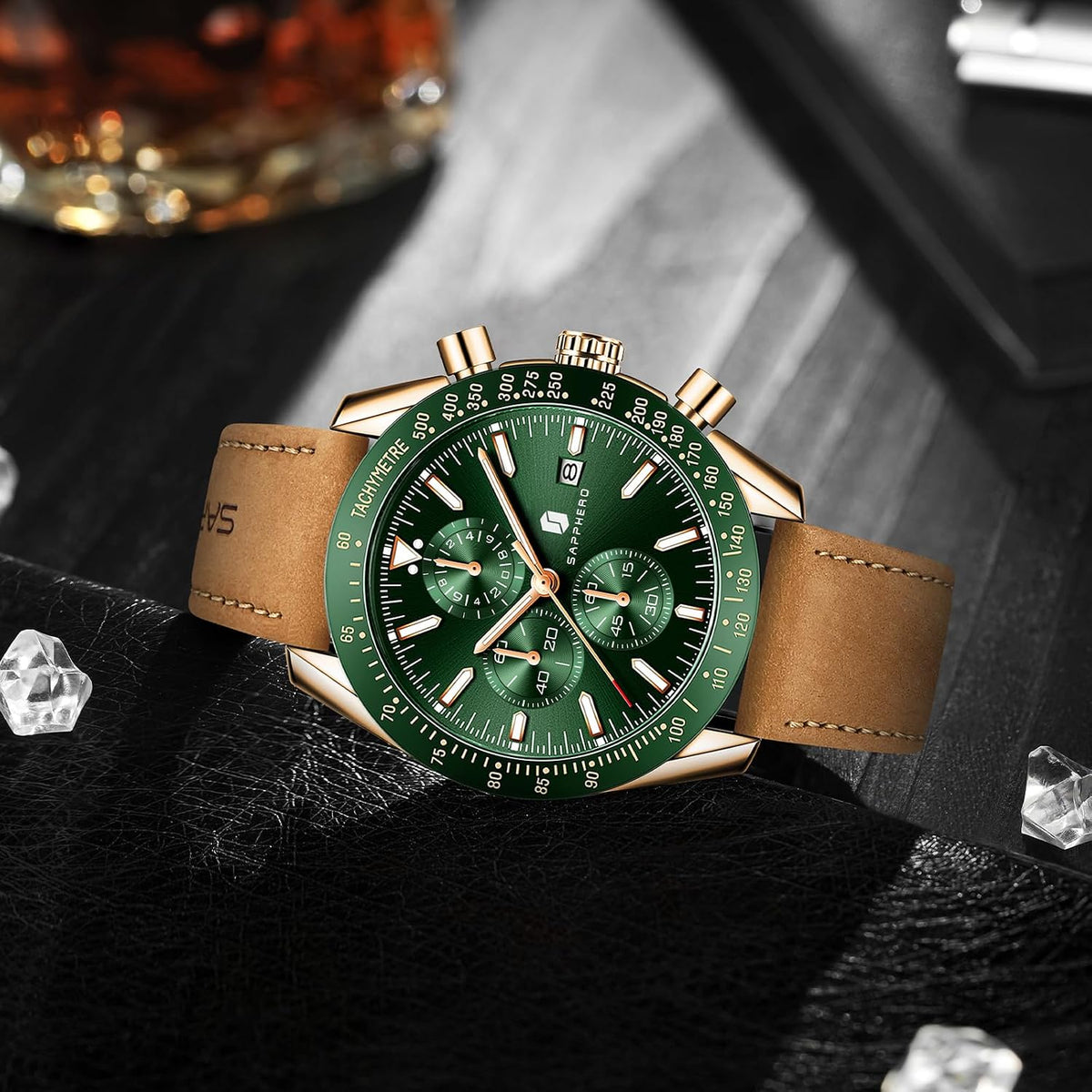 BENYAR Reloj para hombre analógico cronógrafo de cuarzo, impermeabl...