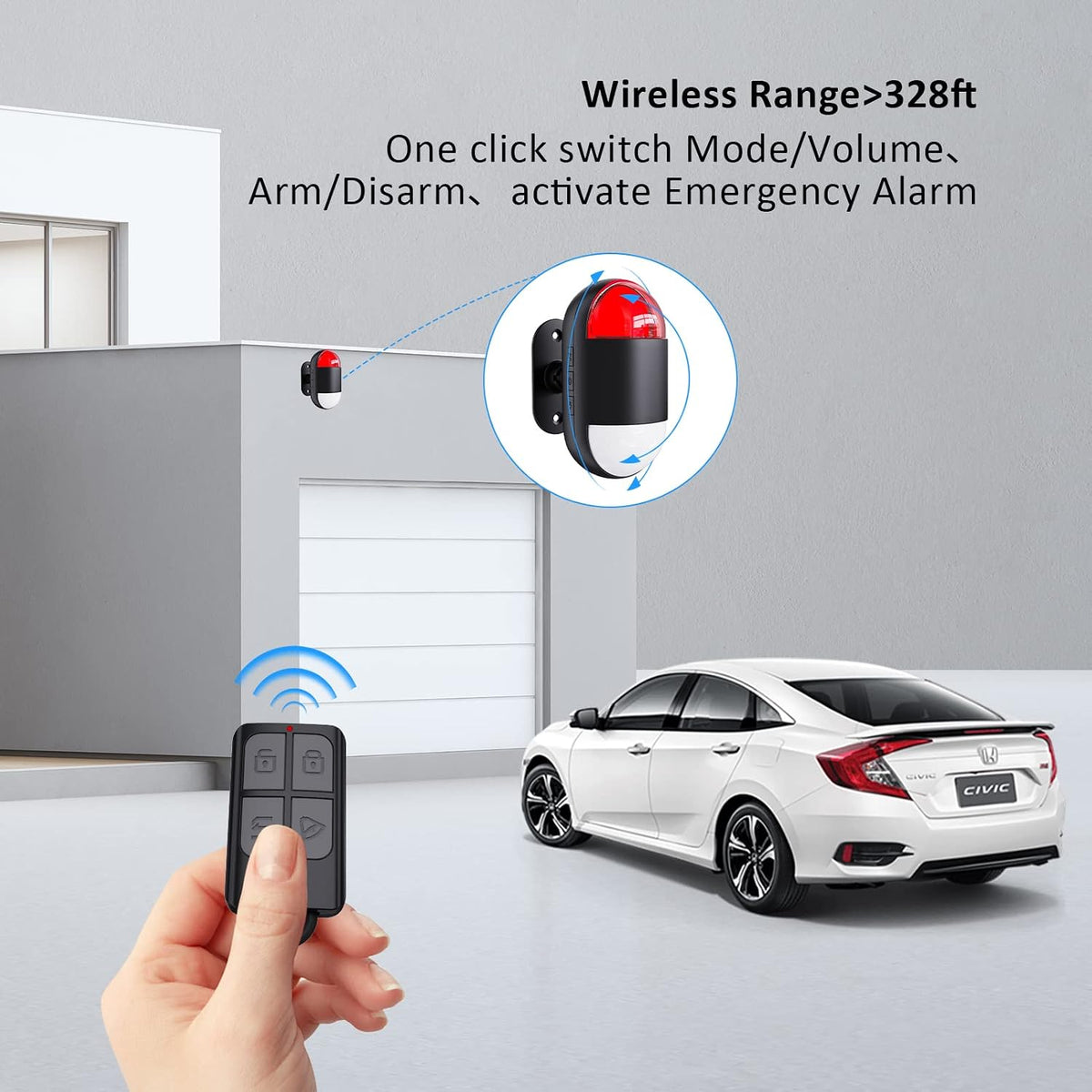 Alarma de sensor de movimiento en interiores: alarma de detector de...