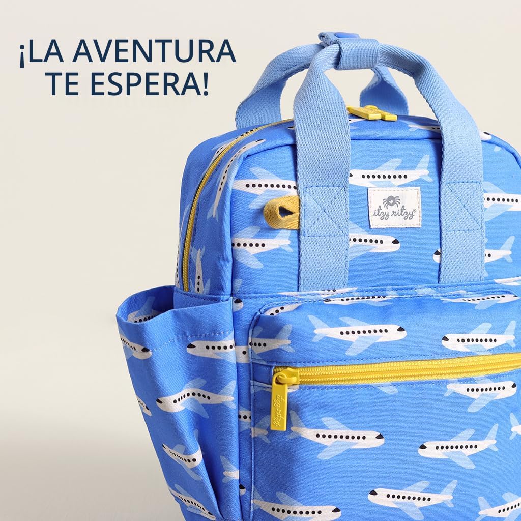 Itzy Ritzy Mochila para niños pequeños, bolsa de guardería con inte...
