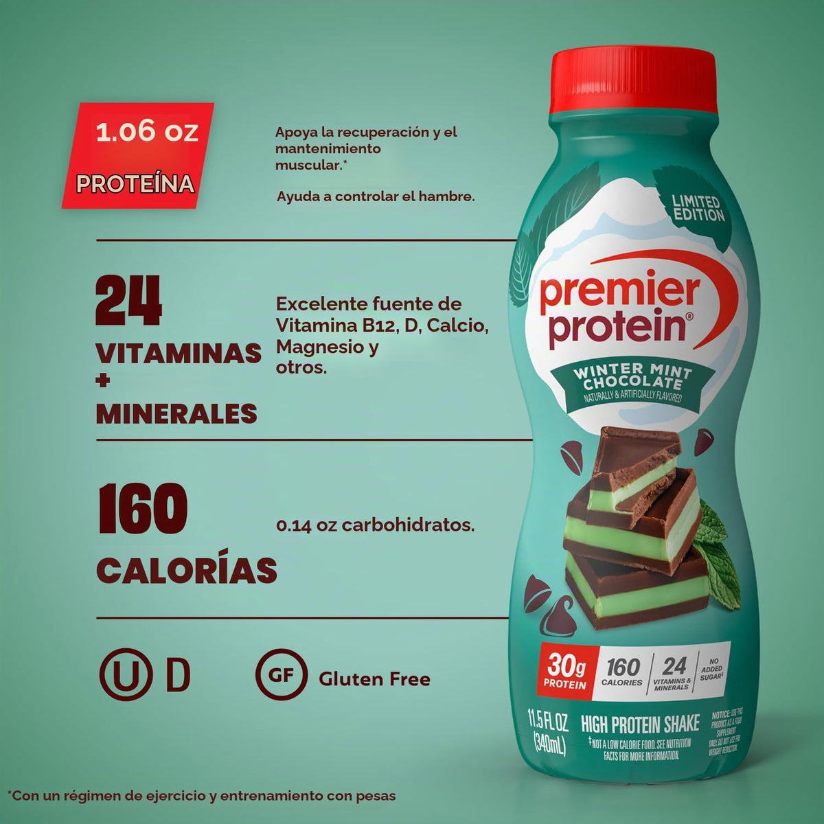 Premier Protein Edición limitada de 1.06 onzas de batido, chocolate...
