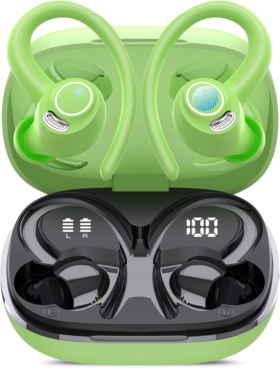 Auriculares inalámbricos, Bluetooth 5.4 Auriculares deportivos sobr...