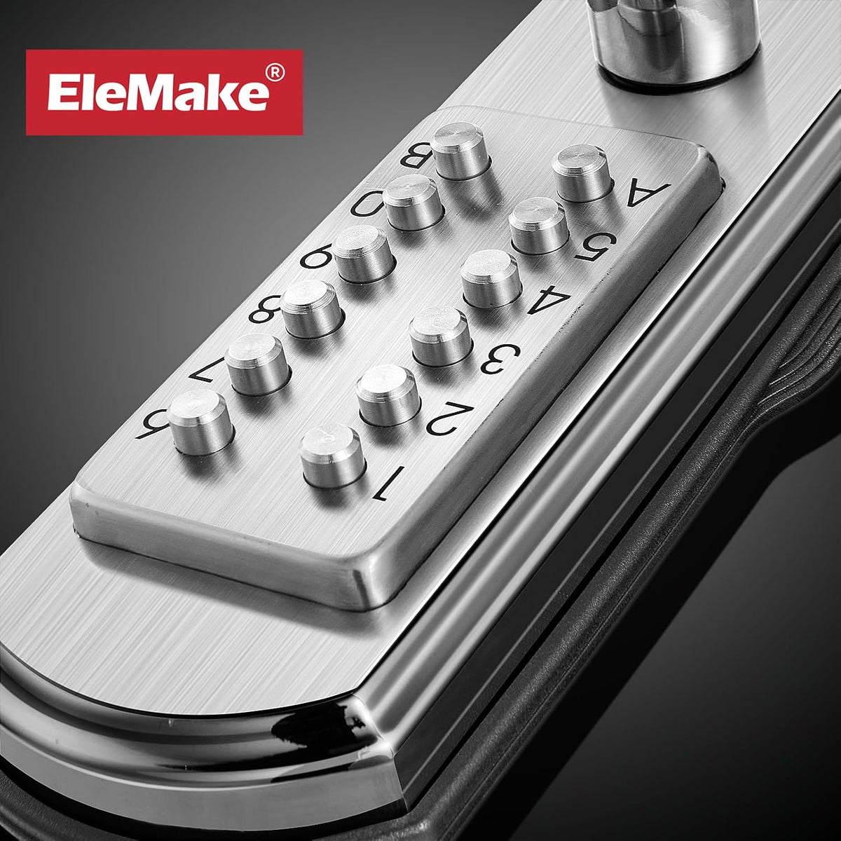 Elemake Cerradura de puerta con teclado, cerradura mecánica de puer...