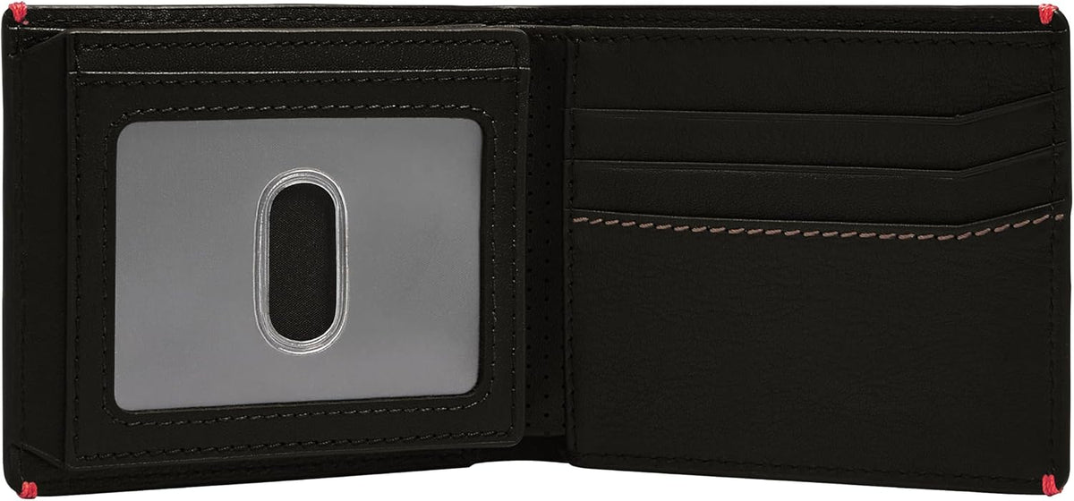 Fossil Billetera plegable para hombre, Sport Tourer negro, talla única