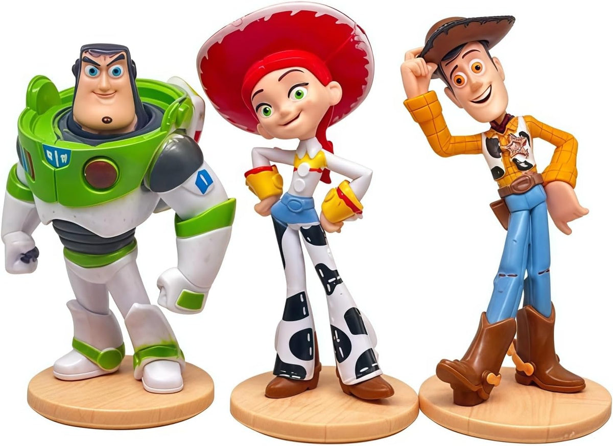 Anilnel Juego de 3 figuras de dibujos animados para Toy Theme Story...