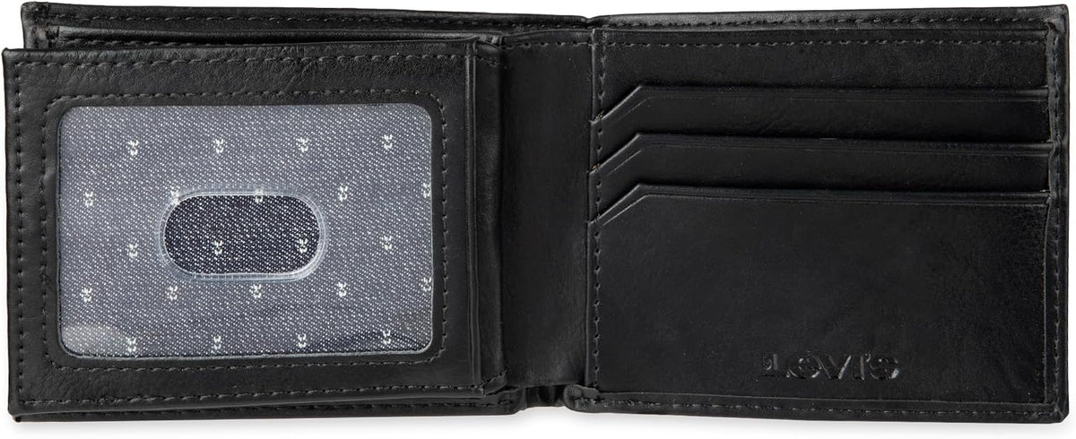 Levi's Billetera para hombre con RFID, de capacidad extra, delg...