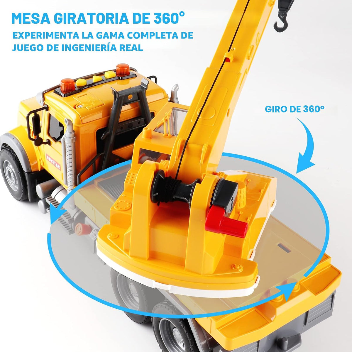 Dwi Dowellin Juguetes para niños y niñas de 3 años, camión grúa de...