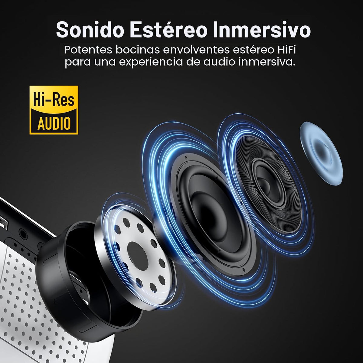 HAPPRUN Proyector Bluetooth Nativo 1080P - Estándar | Native 1080P...