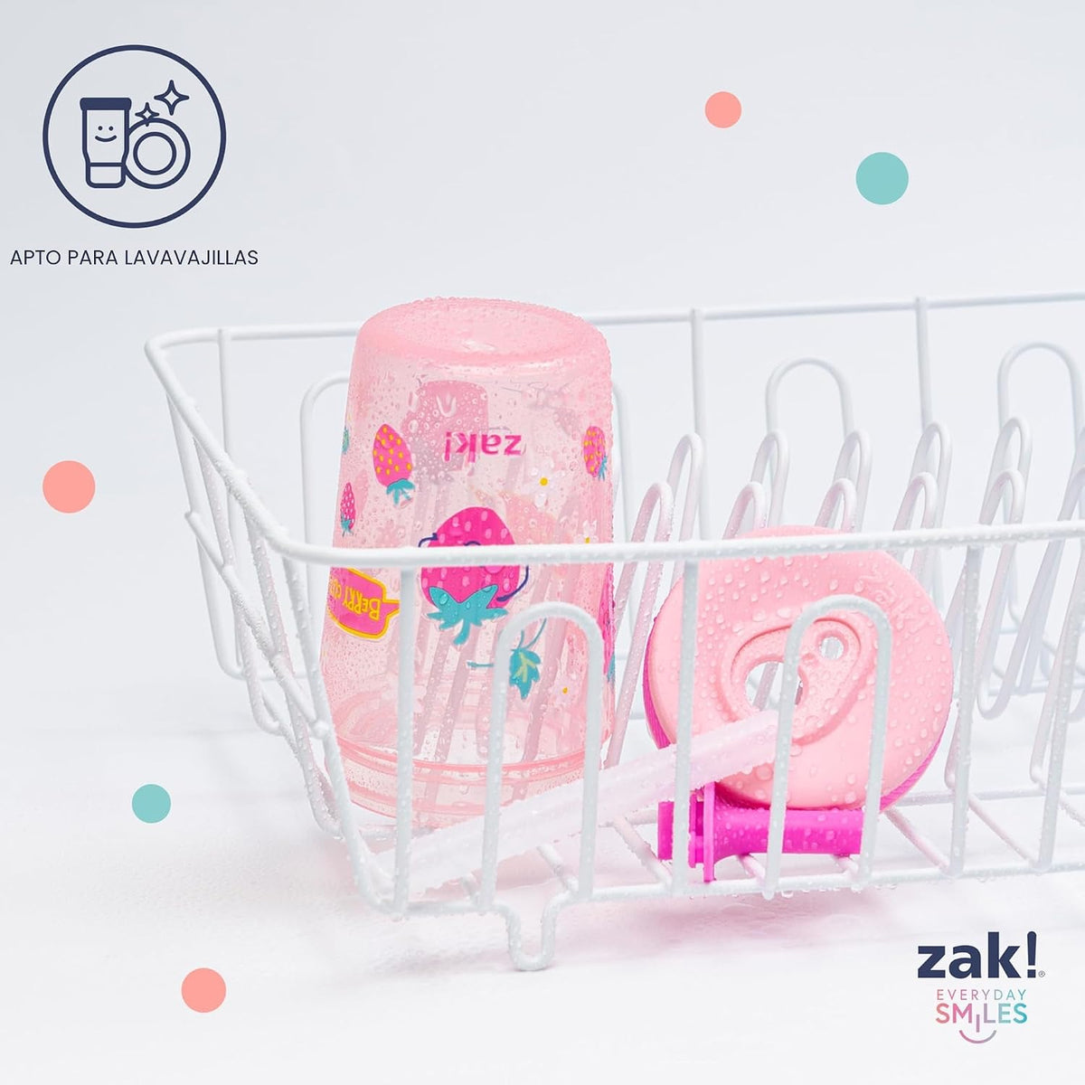 Zak Designs Vasos Kelso a prueba de fugas de 15 onzas que beneficia...
