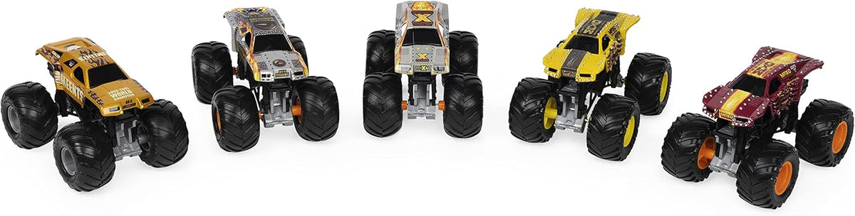 Monster Jam, Edición Retro Oficial Max-D Paquete de 5 Camiones Mons...