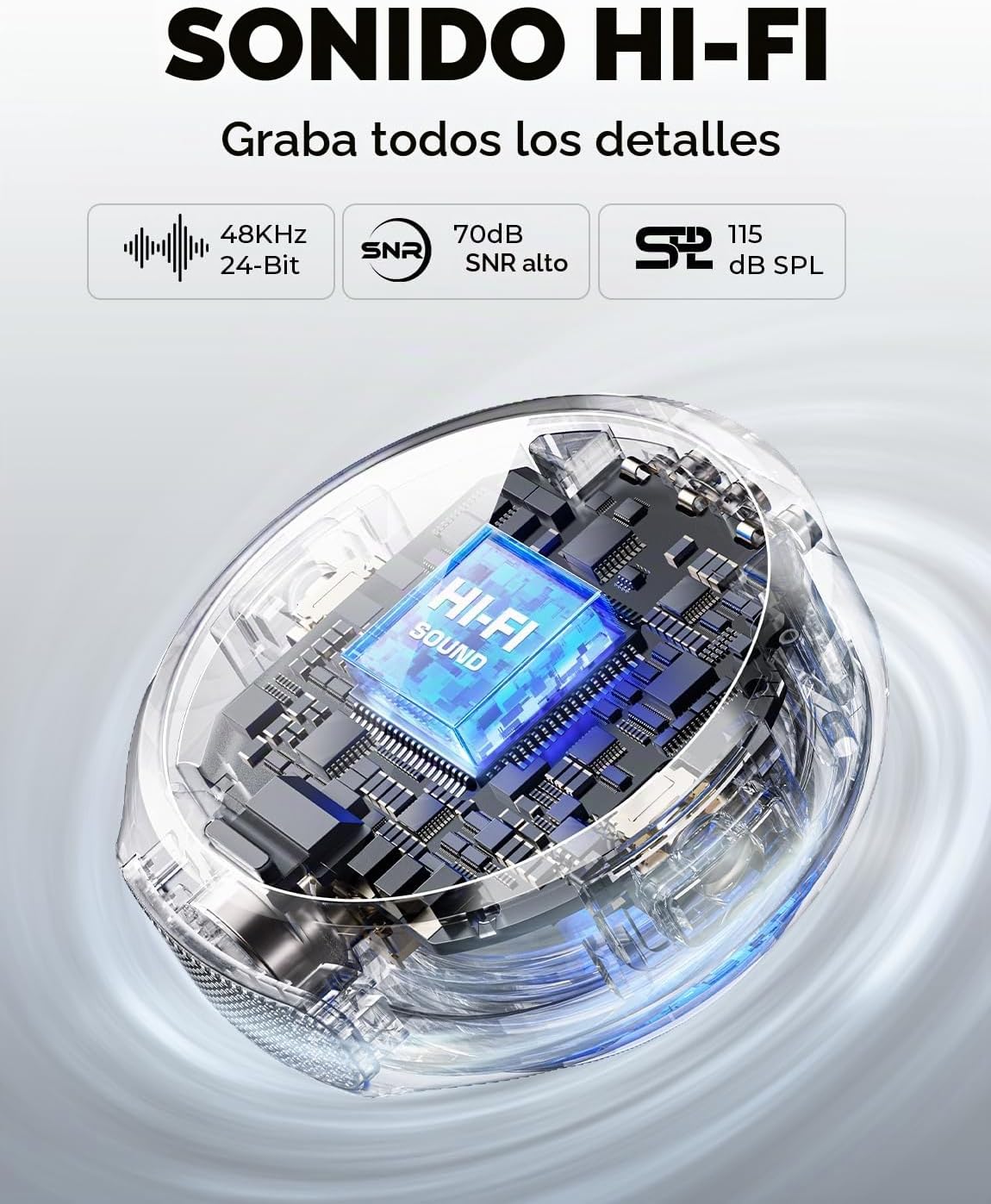 Hollyland Lark M2 - Micrófono inalámbrico para iPhone 14 y menos, m...
