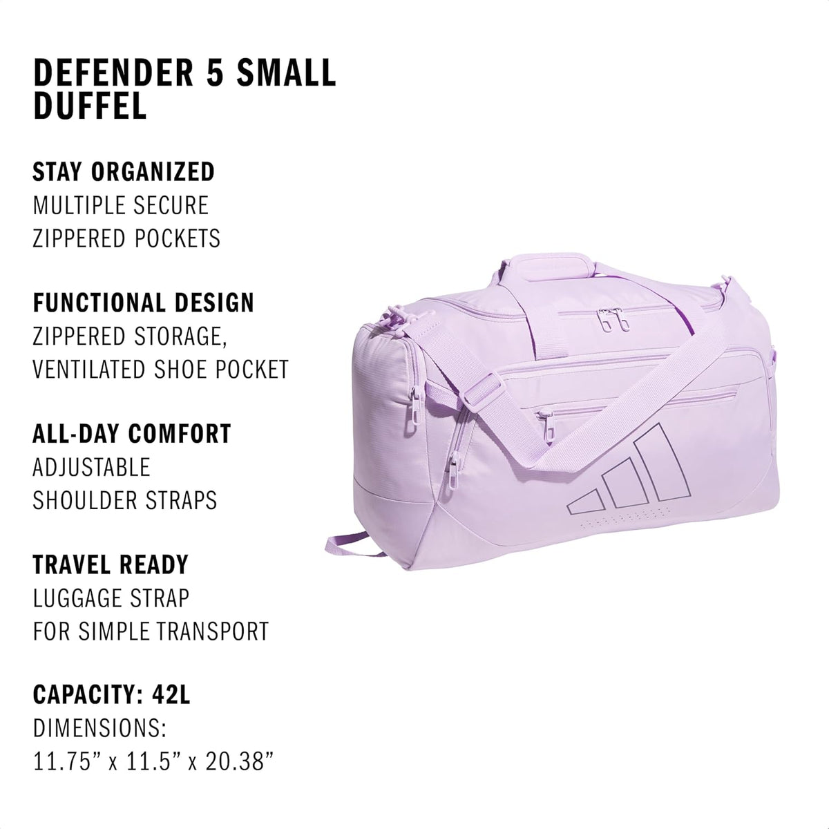 adidas Defender - Bolsa de deporte, color morado ciruela\/morado ci...