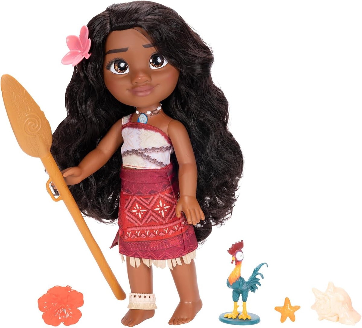 Disney Moana 2 My Singing Friend Moana Doll & Heihei Figure Pla...