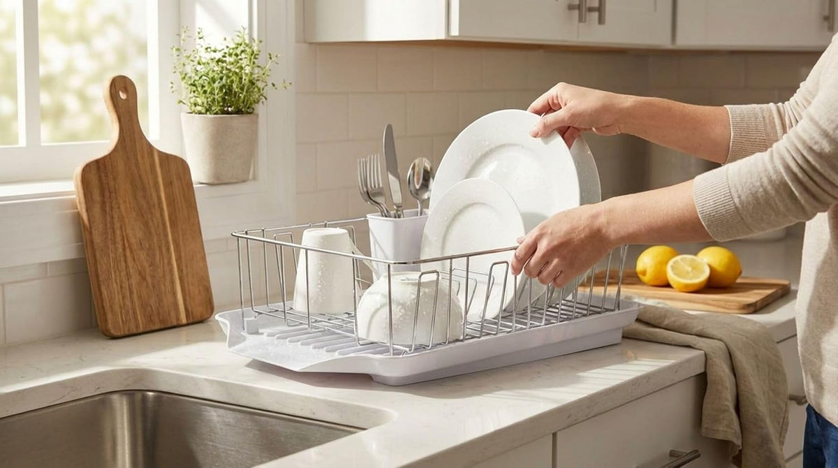 Farberware Escurreplatos clásico grande resistente a la corrosión c...