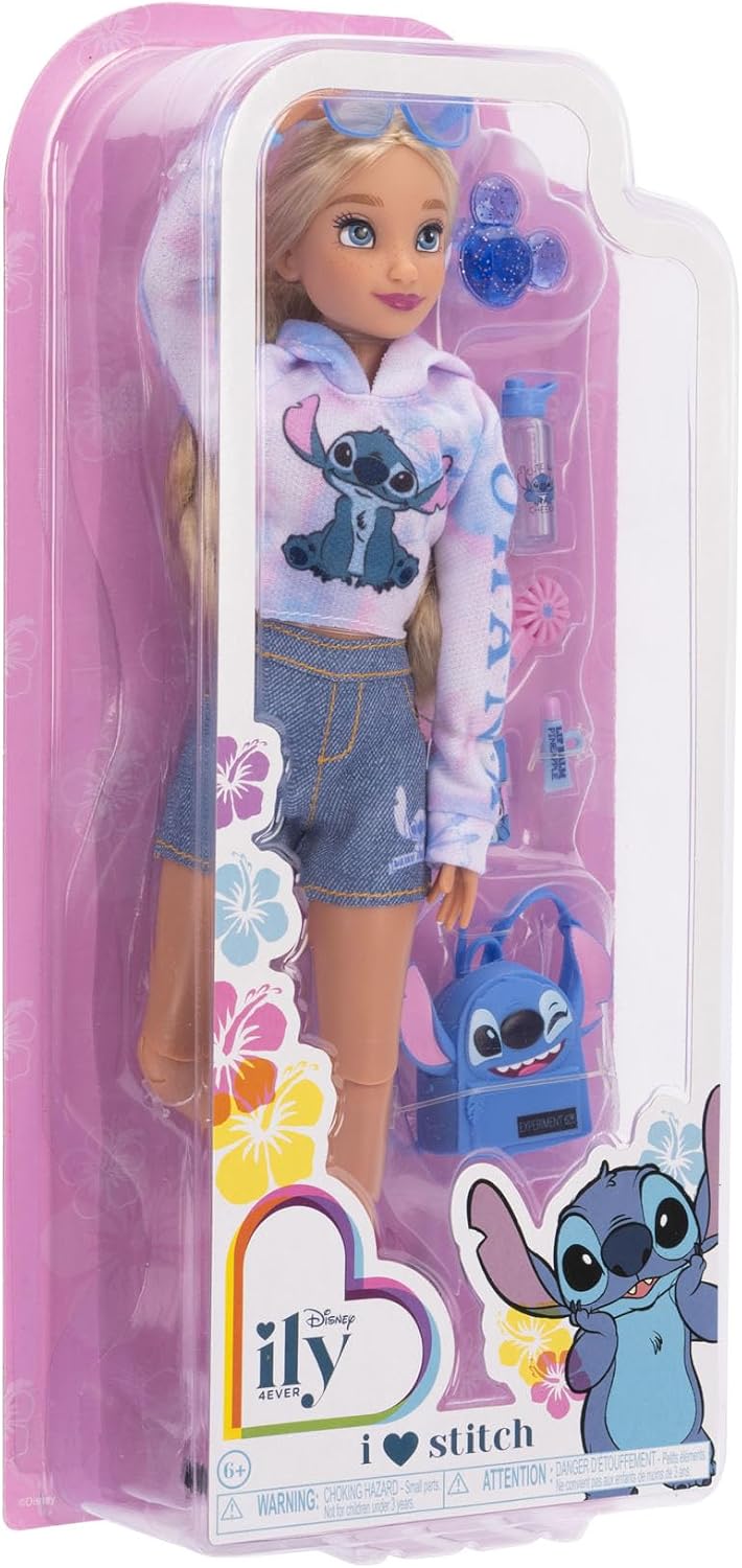 Disney ILY 4EVER - Muñeca de moda inspirada en puntadas, 11.5 pulga...