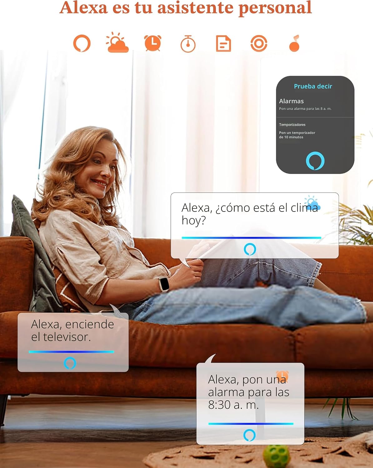 LODIMEKE Reloj inteligente, Alexa incorporado, responder\/hacer lla...