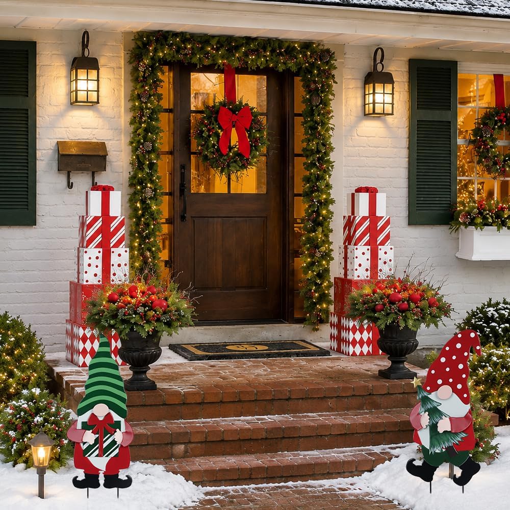 YEAHOME Decoraciones Navideñas para Exteriores para el Hogar, Estac...