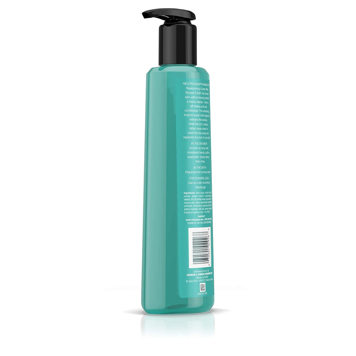 Gel de ducha y baño refrescante de Neutrogena, tamaño de viaje, 1 o...