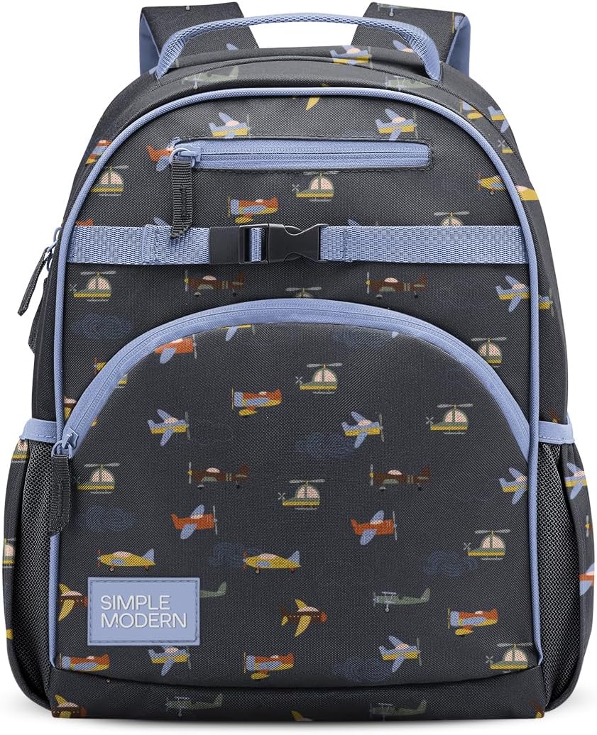 Simple Modern Mochila infantil para escuela, niñas, niños | 12L | A...