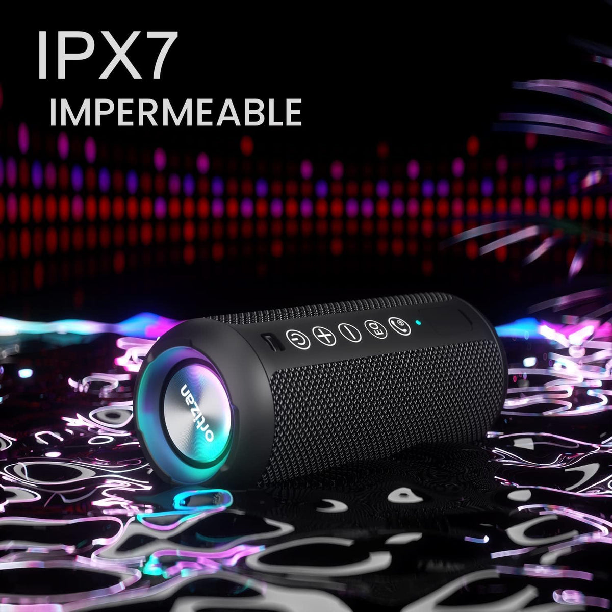 Altavoz Bluetooth portátil Ortizan X10 (1.ª generación), resistente...