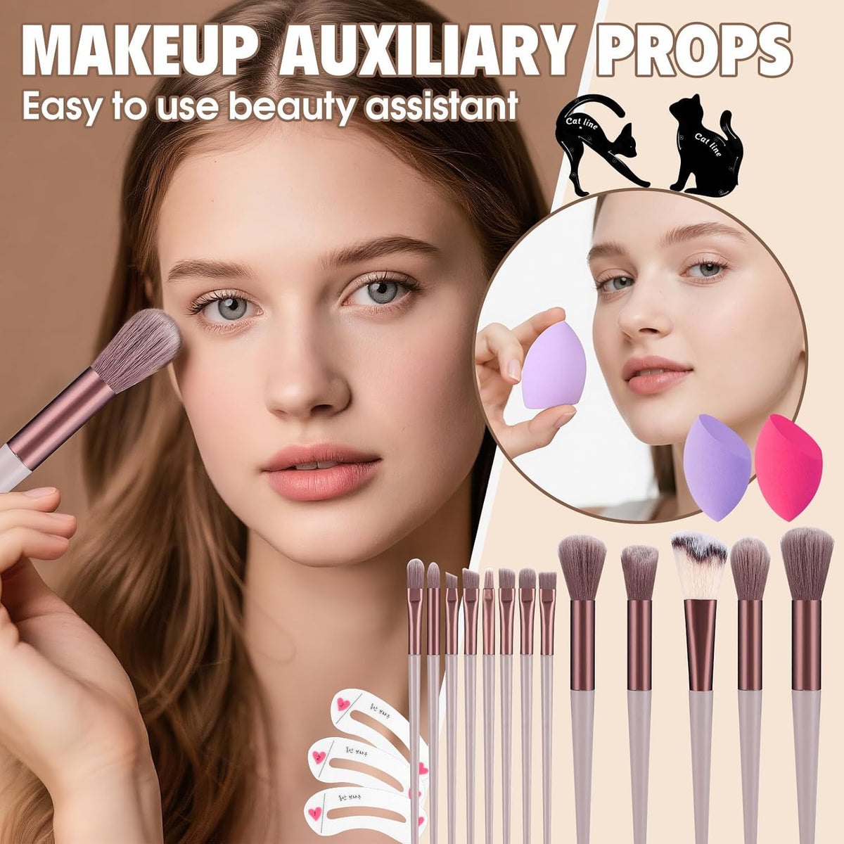 Kit de maquillaje para mujeres: paleta de sombra de ojos de base |...