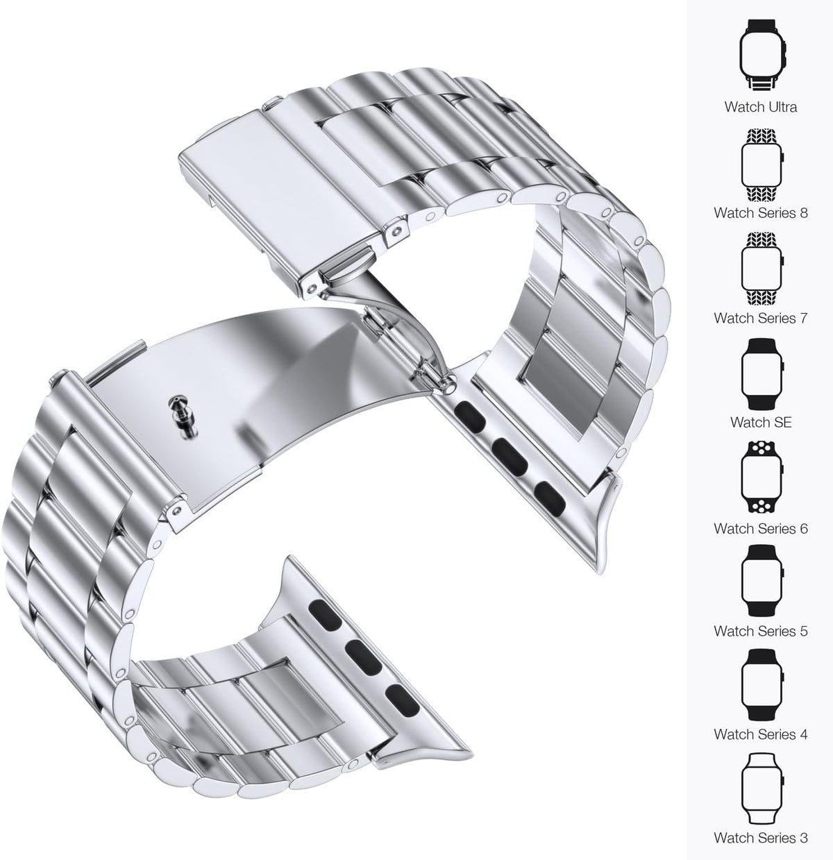 EPULY Compatible con Apple Watch Band de 42mm 44mm 45mm 38mm 40mm 4...