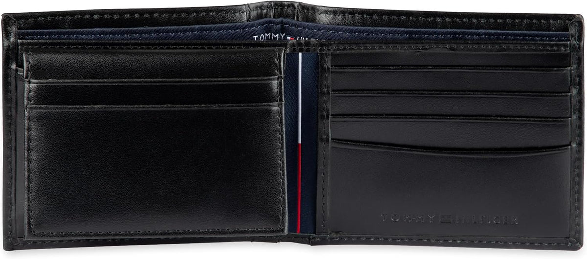 Tommy Hilfiger Cartera Passcase para hombre con ventana de identifi...