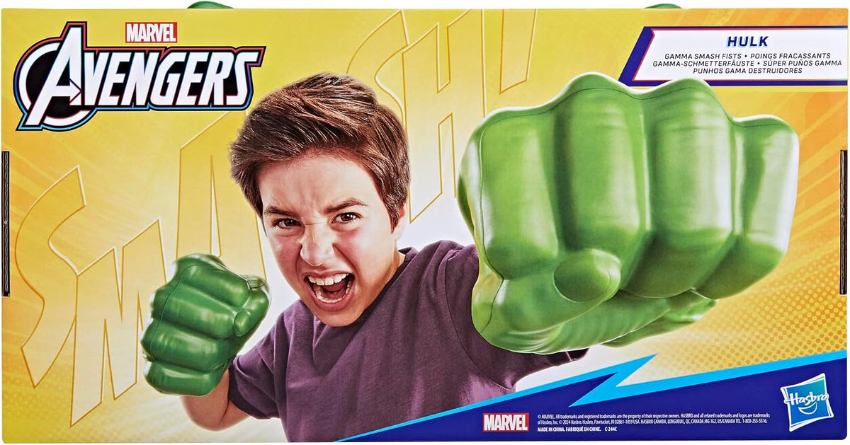 Marvel Puños de Hulk Gamma Smash, juguete de espuma suave para jueg...