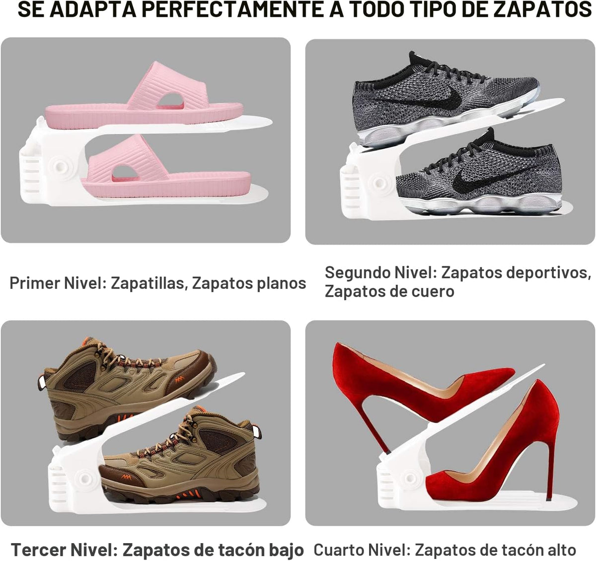 Neprock Organizador de zapatos para armario, estante para zapatos o...