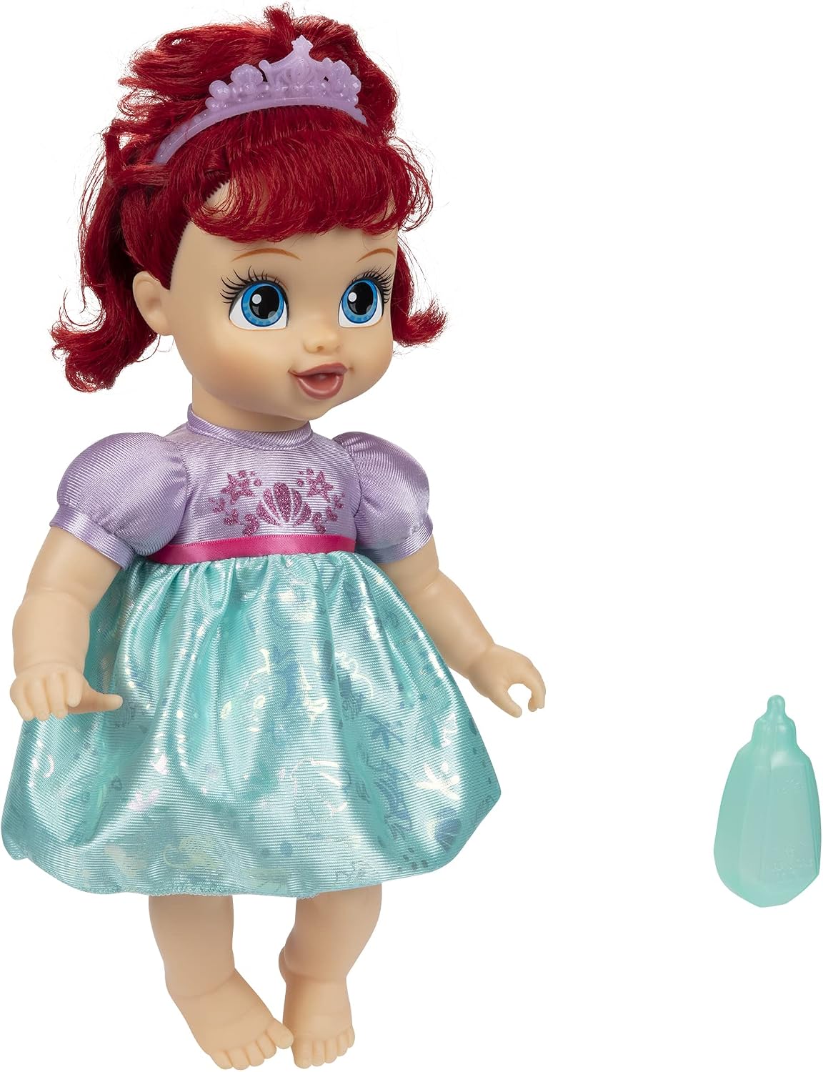 Disney Princess Muñeca Bebé Ariel con Biberón de Bebé y Tiara