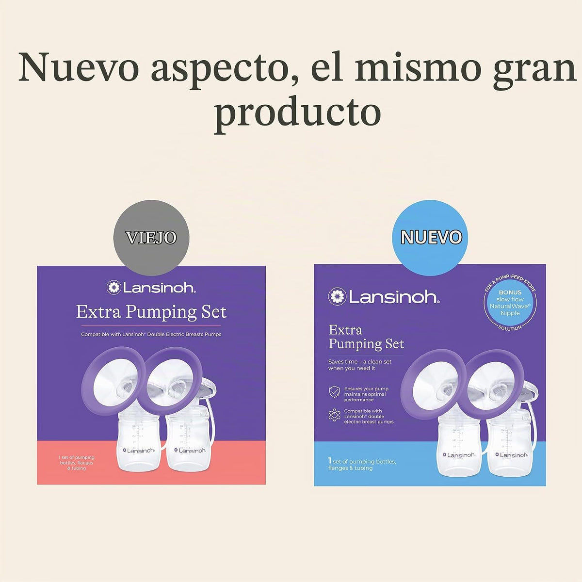 Lansinoh Juego de bombeo extra para extractores de leche NaturalWav...