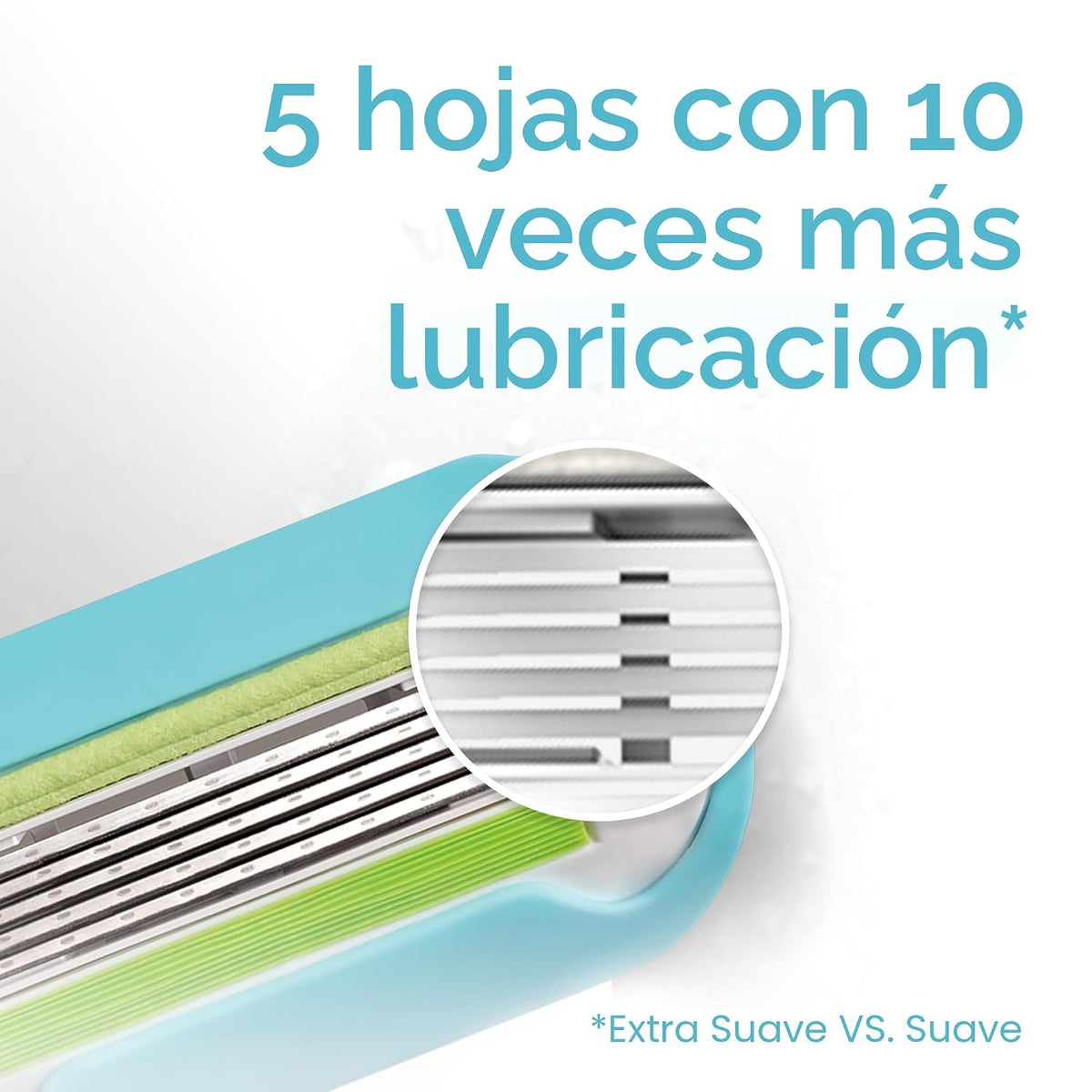 Gillette Venus Smooth Recambios de cuchillas de afeitar para mujer,...