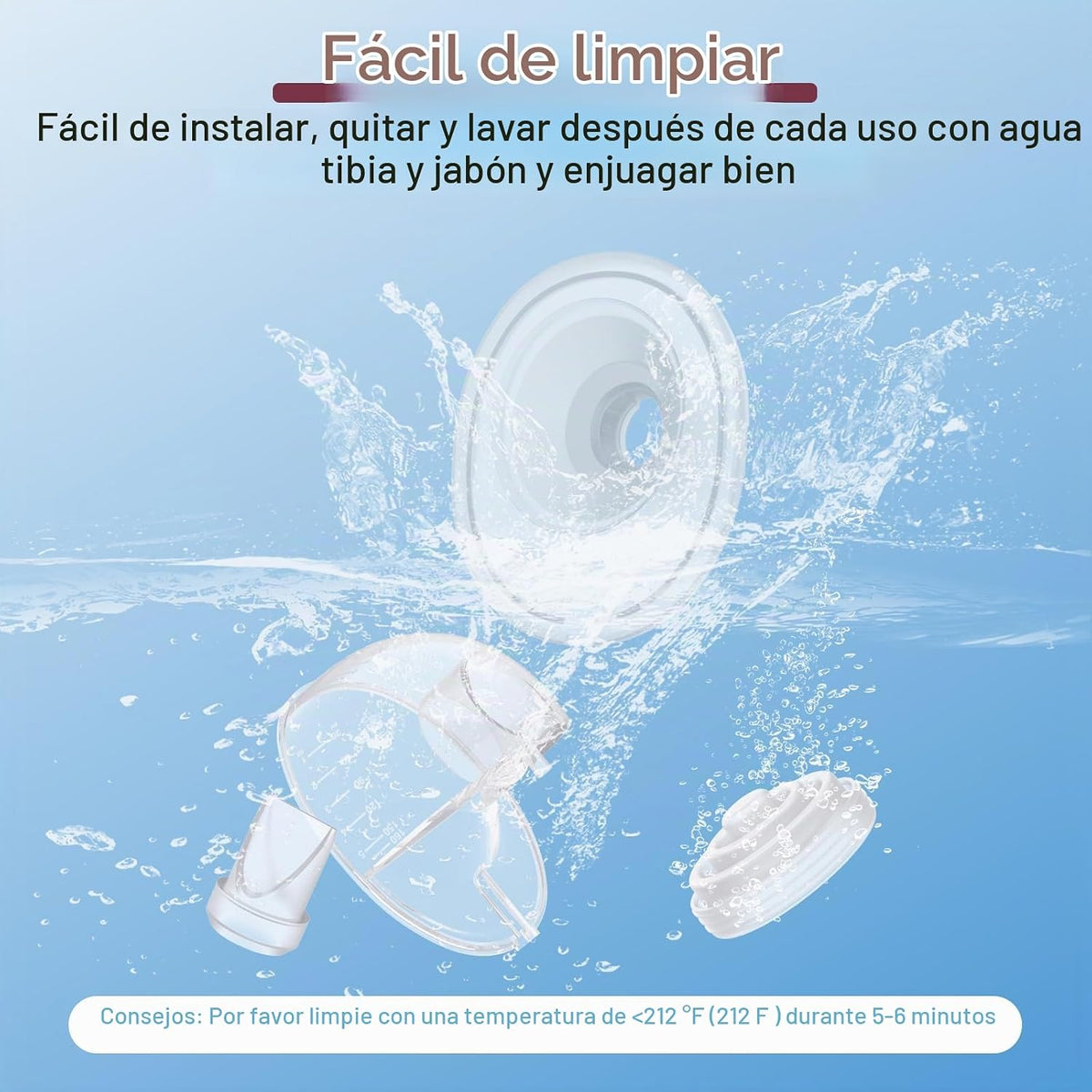 2 piezas de brida de 1.063 in compatibles con extractor de leche Mo...