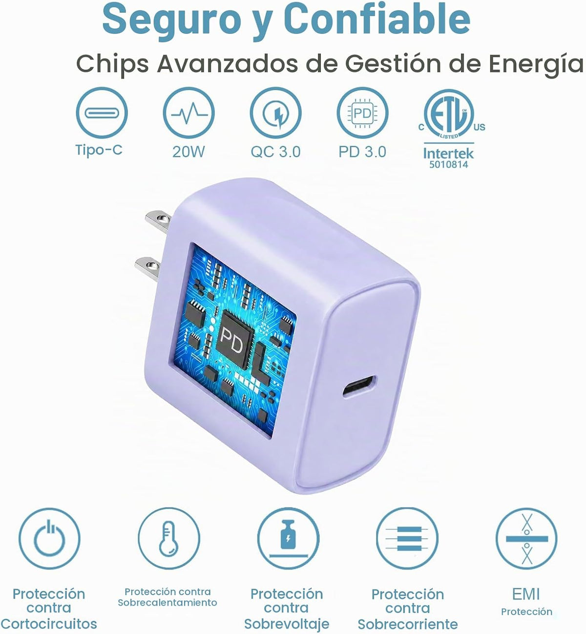 Cargador de iPhone Carga rápida iPhones de 10 pies 18 17 16 15 Carg...