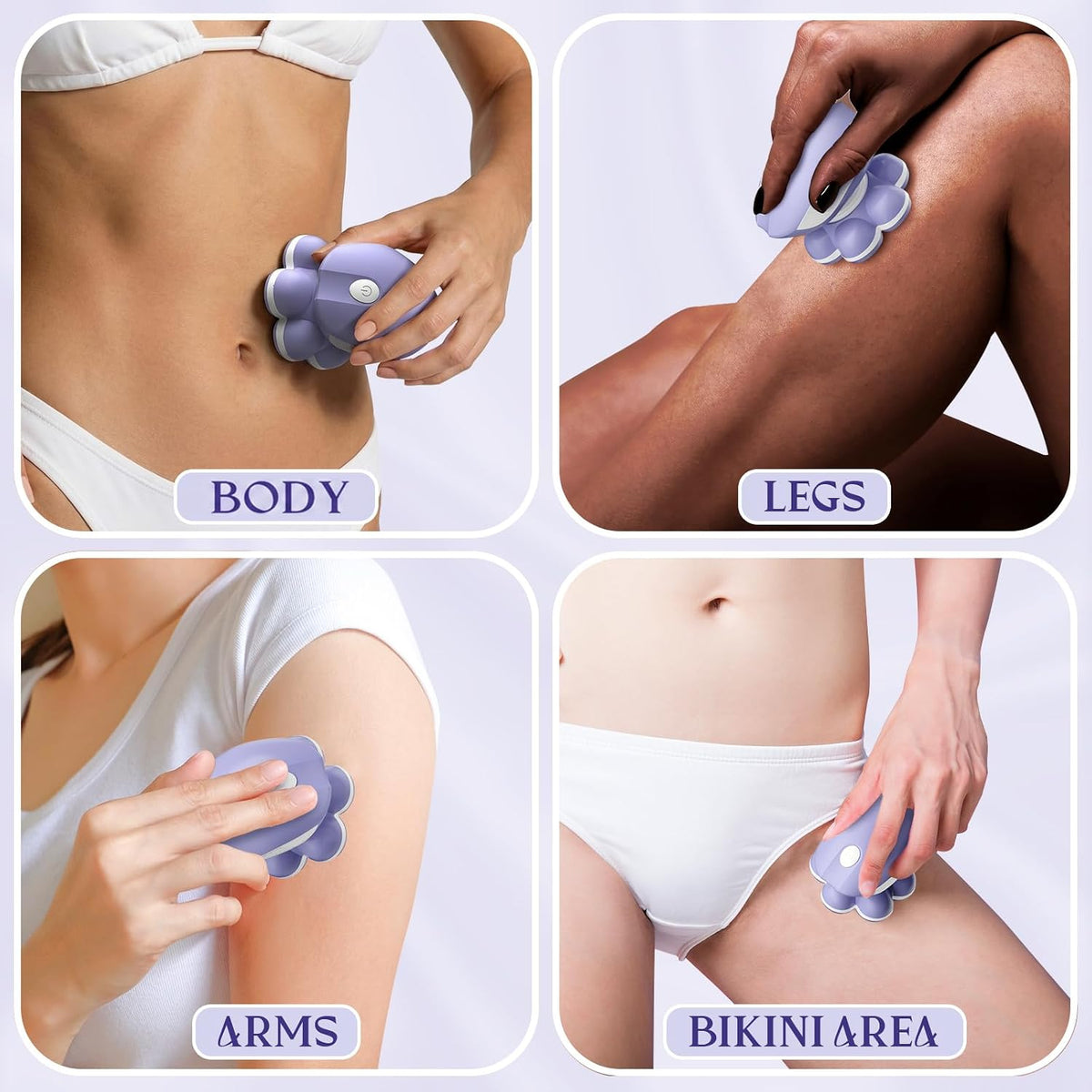 Bartrimber Maquinillas de afeitar eléctricas para piernas de mujer...