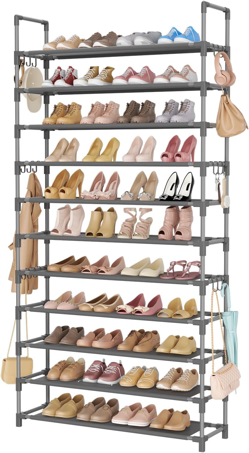 LANTEFUL - Estante alto de 11 niveles para zapatos con capacidad pa...
